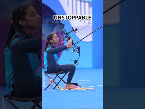 16-year-old gold medalist Sheetal Devi is UNSTOPPABLE. (asianparalympic/IG) #archery #paralympics