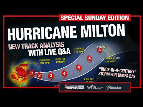 TRACKING HURRICANE MILTON: New Track Analysis, Live Q&amp;A on Florida Impacts | Tracking the Tropics