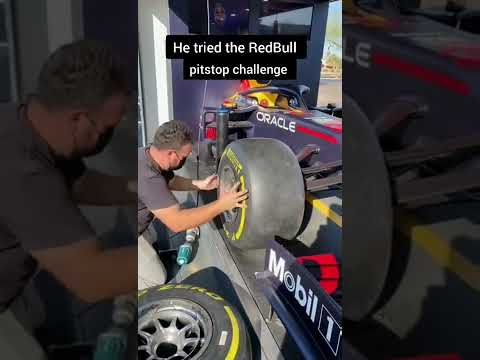 He Tried F1 Pit-stop Challenge