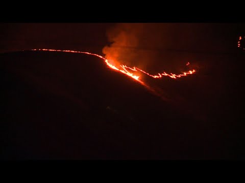 Massive wildfire in rural central California