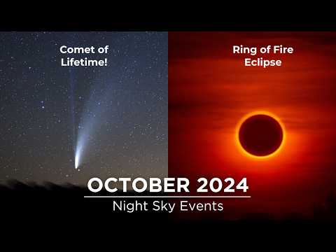 Don&#039;t Miss These Night Sky Events in October 2024 | Naked-Eye Comet | Solar Eclipse | Supermoon