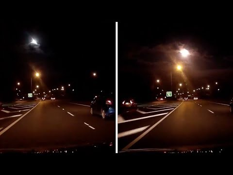 Amazing Moment Meteor Shower Lights Up Night Sky