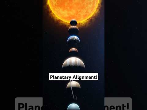 The Great Planetary Alignment of January 25, 2025 #astronomy #planets #alignment #skywatching