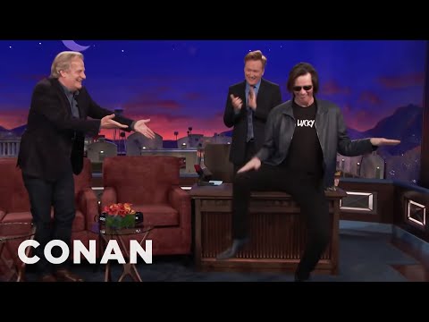 Jim Carrey Crashes Jeff Daniels&#039; CONAN Interview | CONAN on TBS