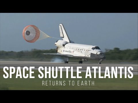 Space Shuttle Atlantis Return To Earth 🚀 STS - 132 Landing #shorts