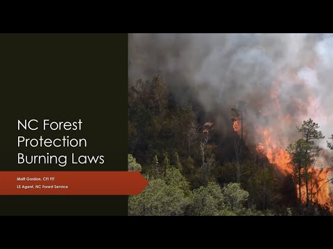 Forest Protection Burning Laws