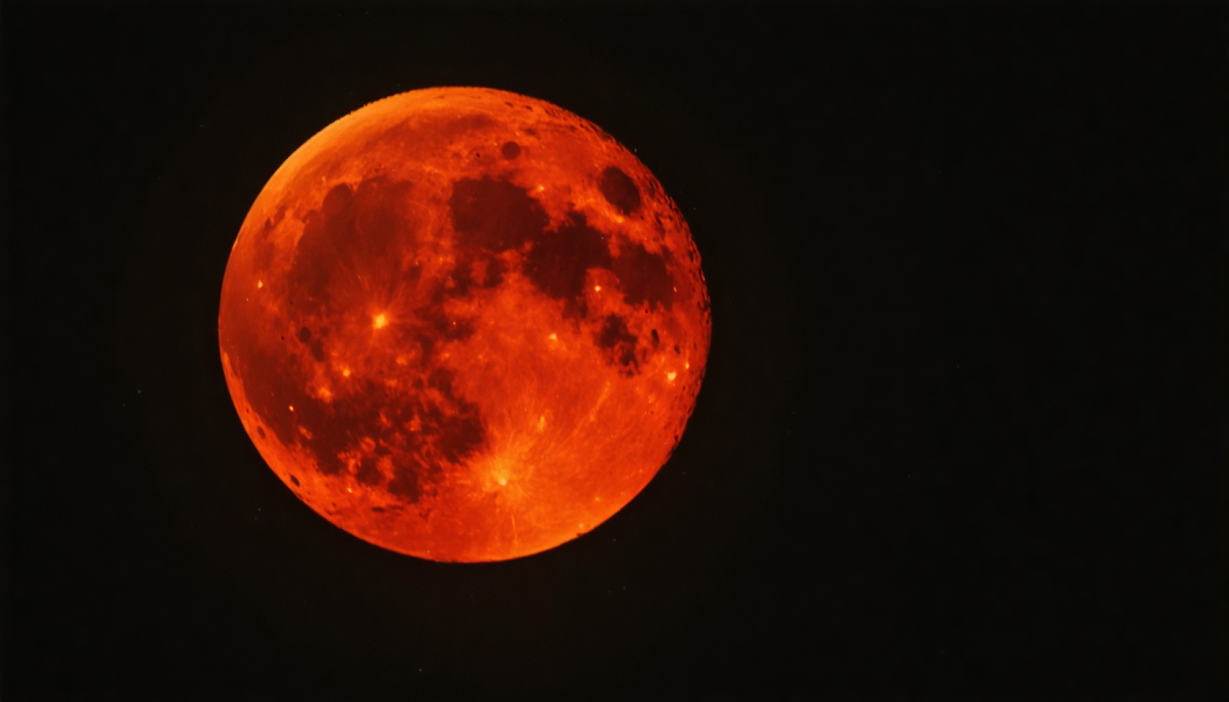 Getuigen van de Enigmatische Reis van de "Bloedmaan" Maansverduistering 